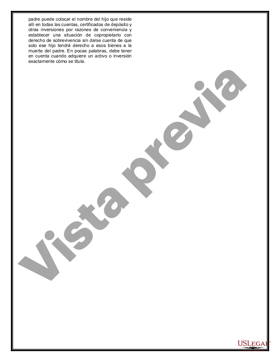 Preview Paquete de Testamentos Mutuos de Últimas Voluntades y Testamentos para Personas Solteras que conviven con Hijos Adultos