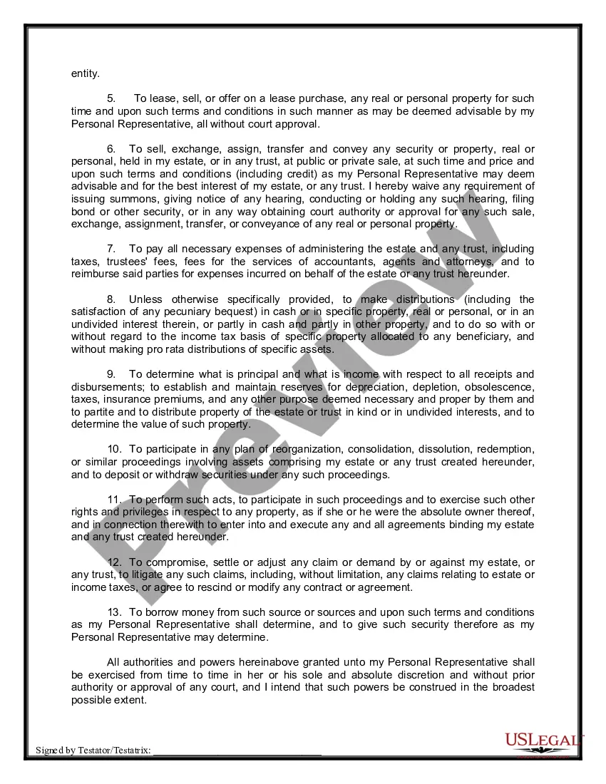 Preview Mutual Wills Package of Last Wills and Testaments for Man and Woman living together not Married with Adult Children