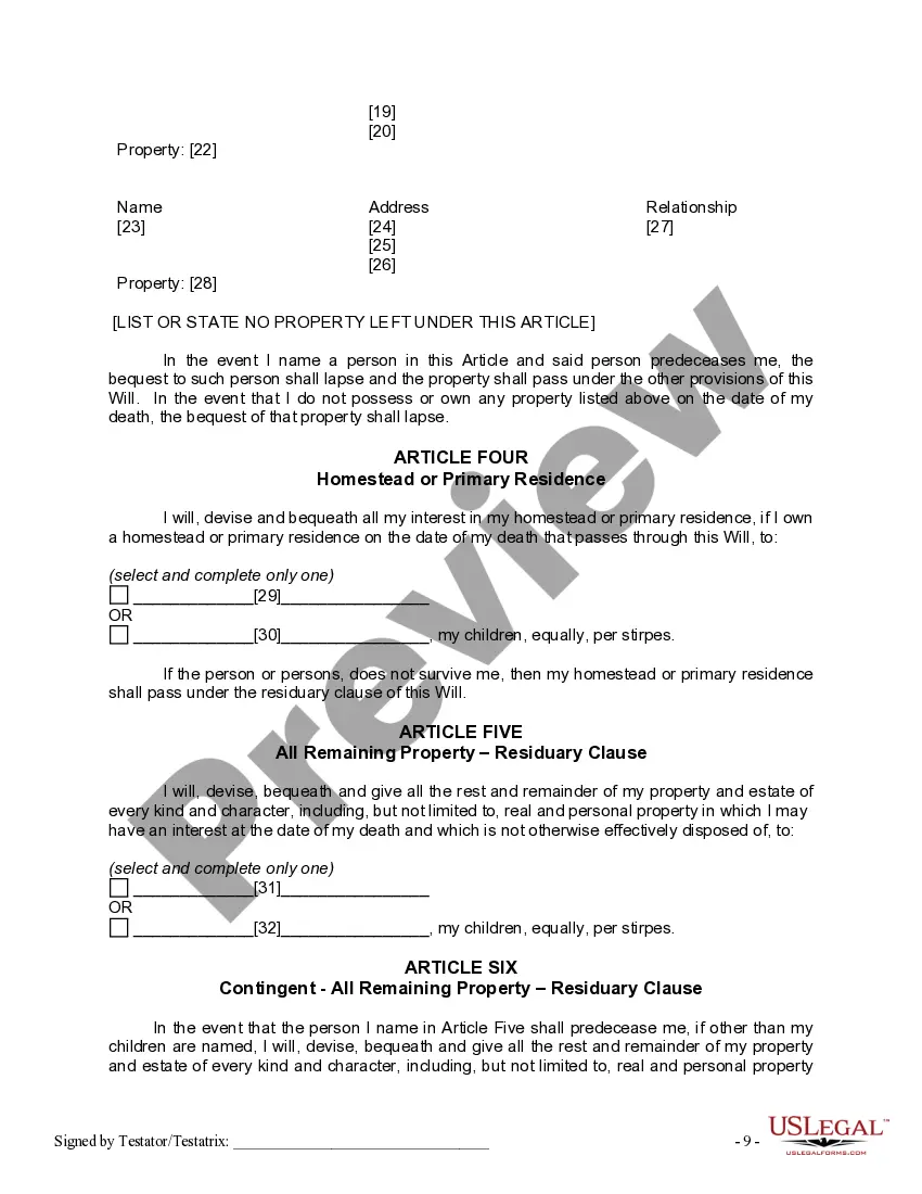 Get Mutual Wills or Last Will and Testaments for Man and Woman living together, not Married with Minor Children Preview Mutual Wills or Last Will and Testaments for Man and Woman living together, not Married with Minor Children