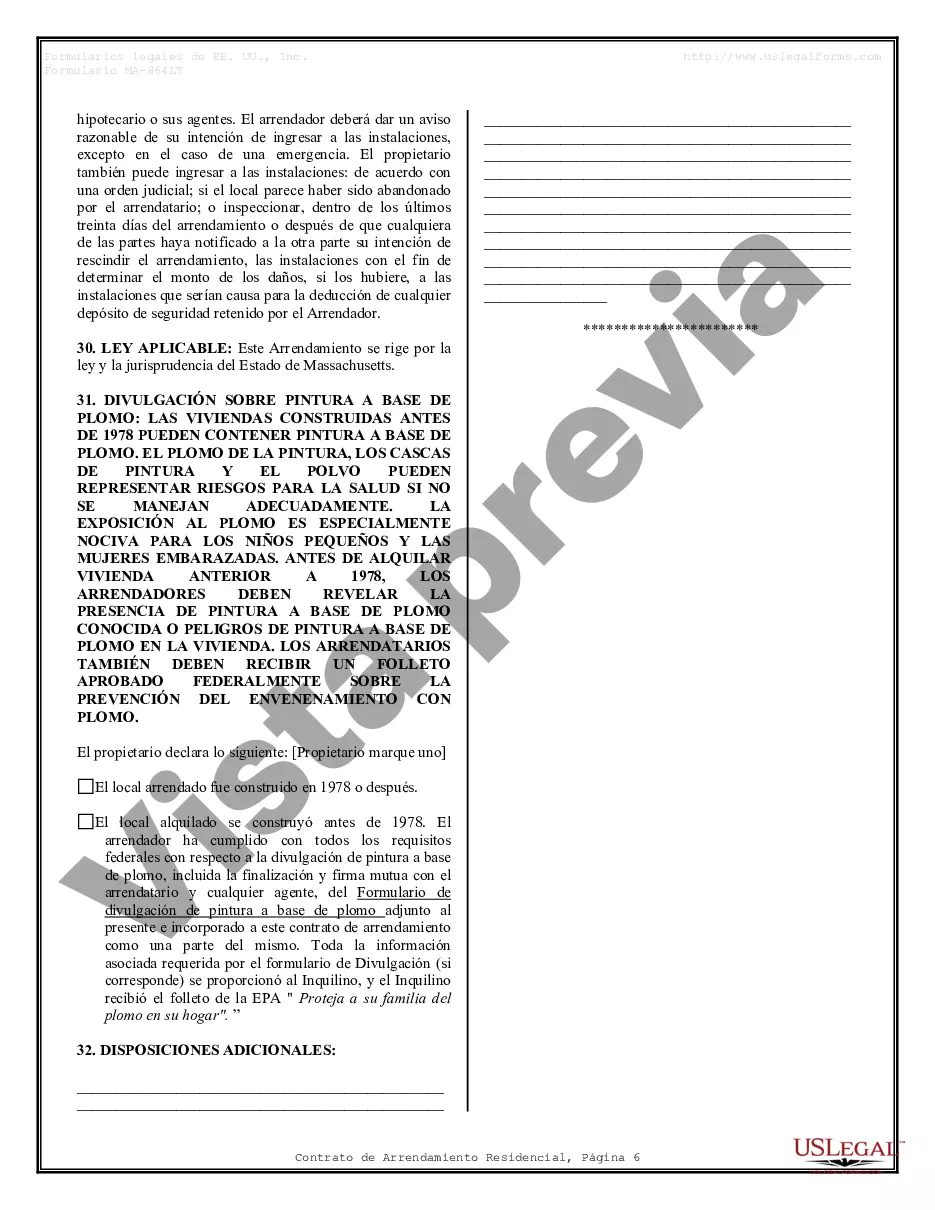 Preview Contrato de arrendamiento de alquiler residencial