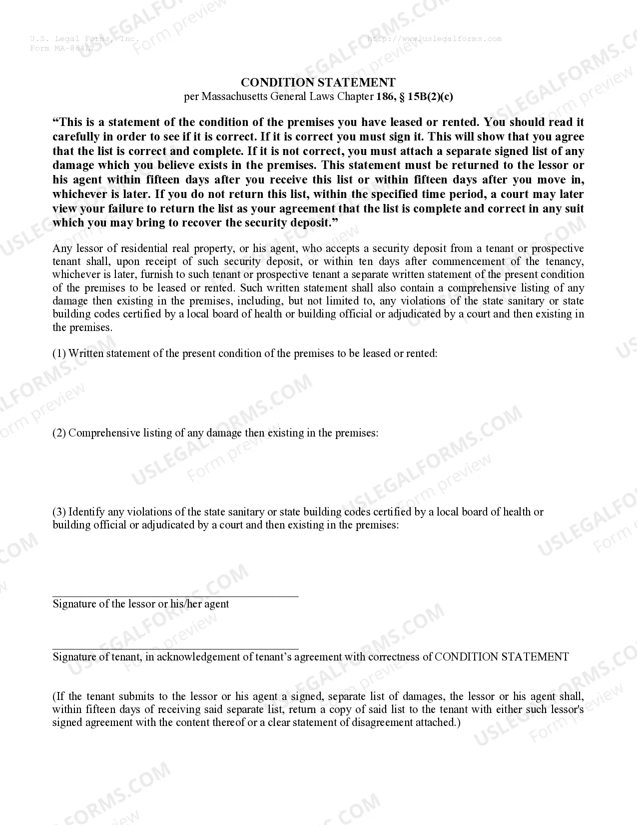 Preview Residential Rental Lease Agreement
