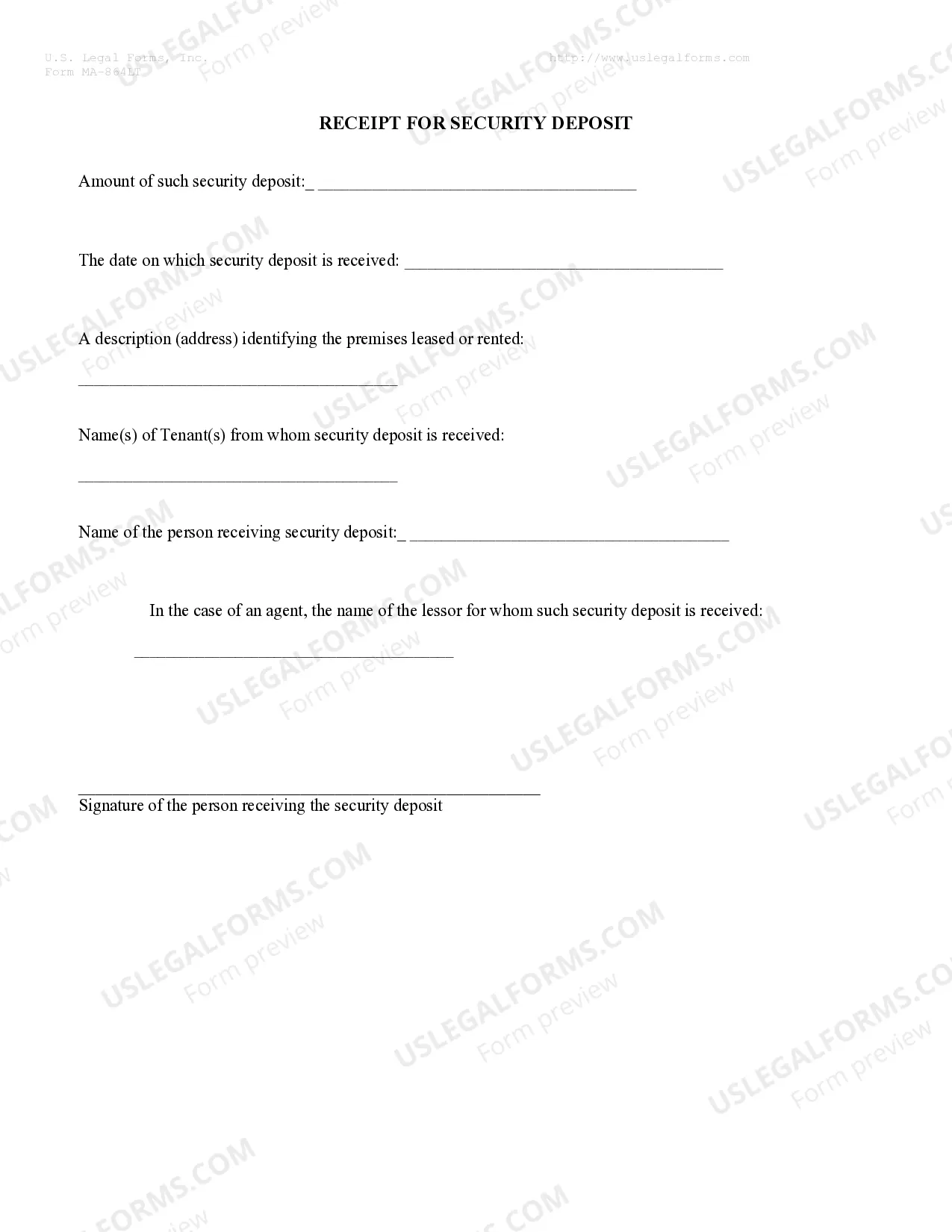 Preview Residential Rental Lease Agreement