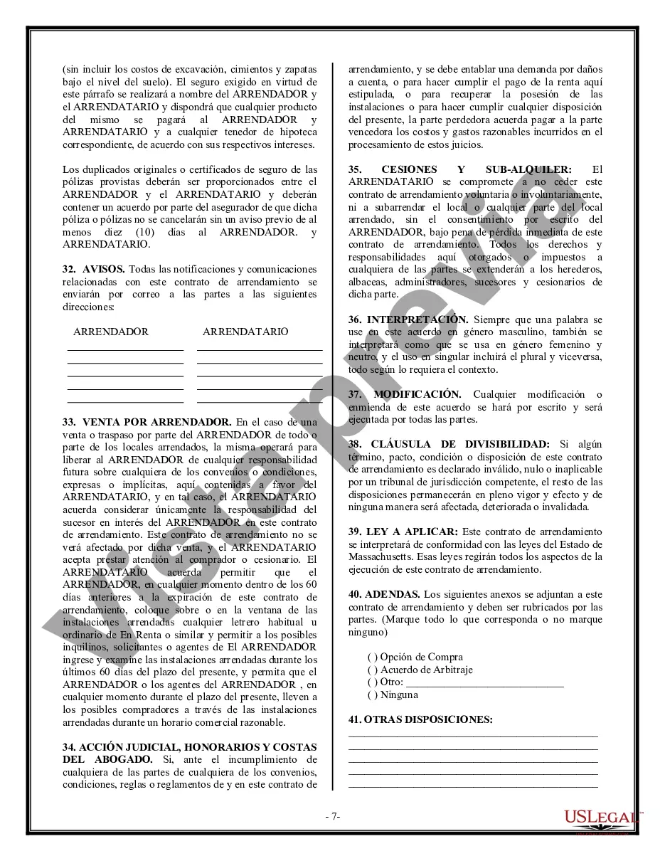 Preview Arrendamiento de edificio o espacio comercial