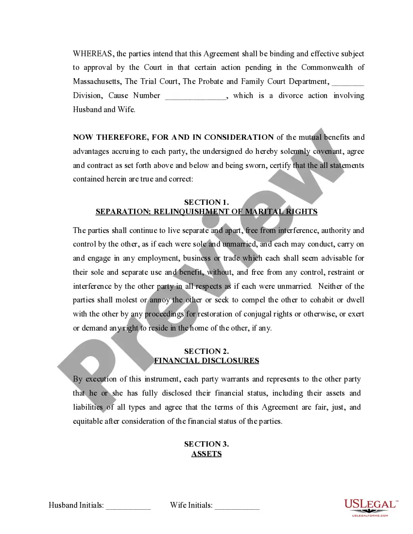 Get Marital Domestic Separation and Property Settlement Agreement Adult Children Parties May have Joint Property or Debts where Divorce Action Filed Preview Marital Domestic Separation and Property Settlement Agreement Adult Children Parties May have Joint Property or Debts where Divorce Action Filed