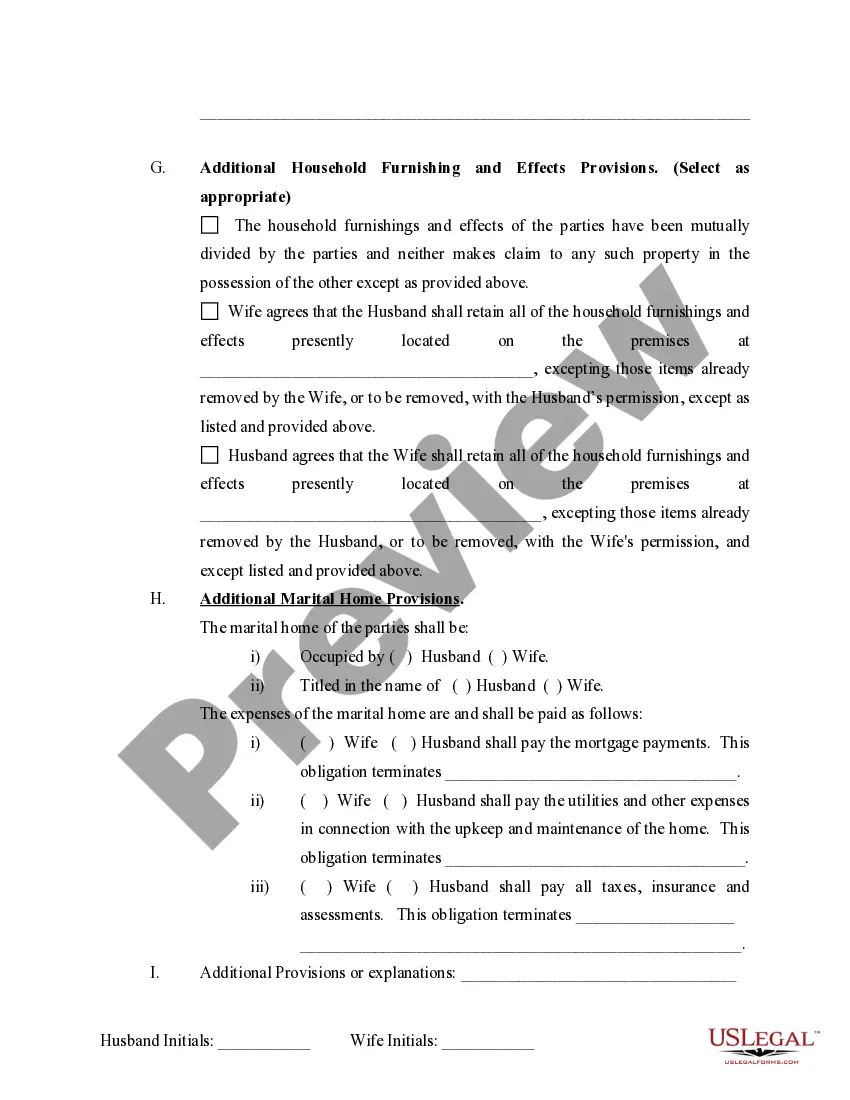 Get Marital Domestic Separation and Property Settlement Agreement Adult Children Parties May have Joint Property or Debts where Divorce Action Filed Preview Marital Domestic Separation and Property Settlement Agreement Adult Children Parties May have Joint Property or Debts where Divorce Action Filed