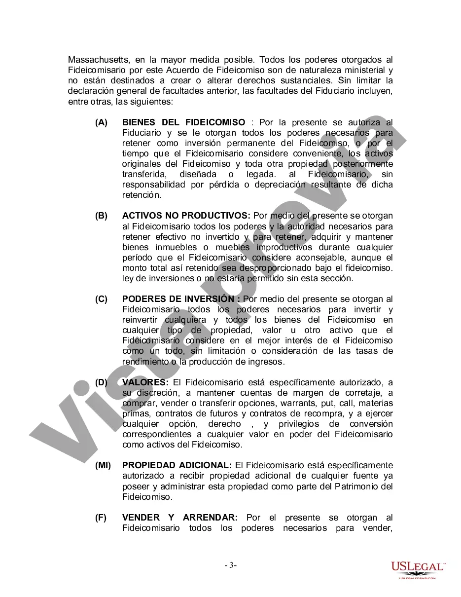 Preview Fideicomiso en Vida para Individuos Solteros, Divorciados o Viudos (o Viudos) con Hijos