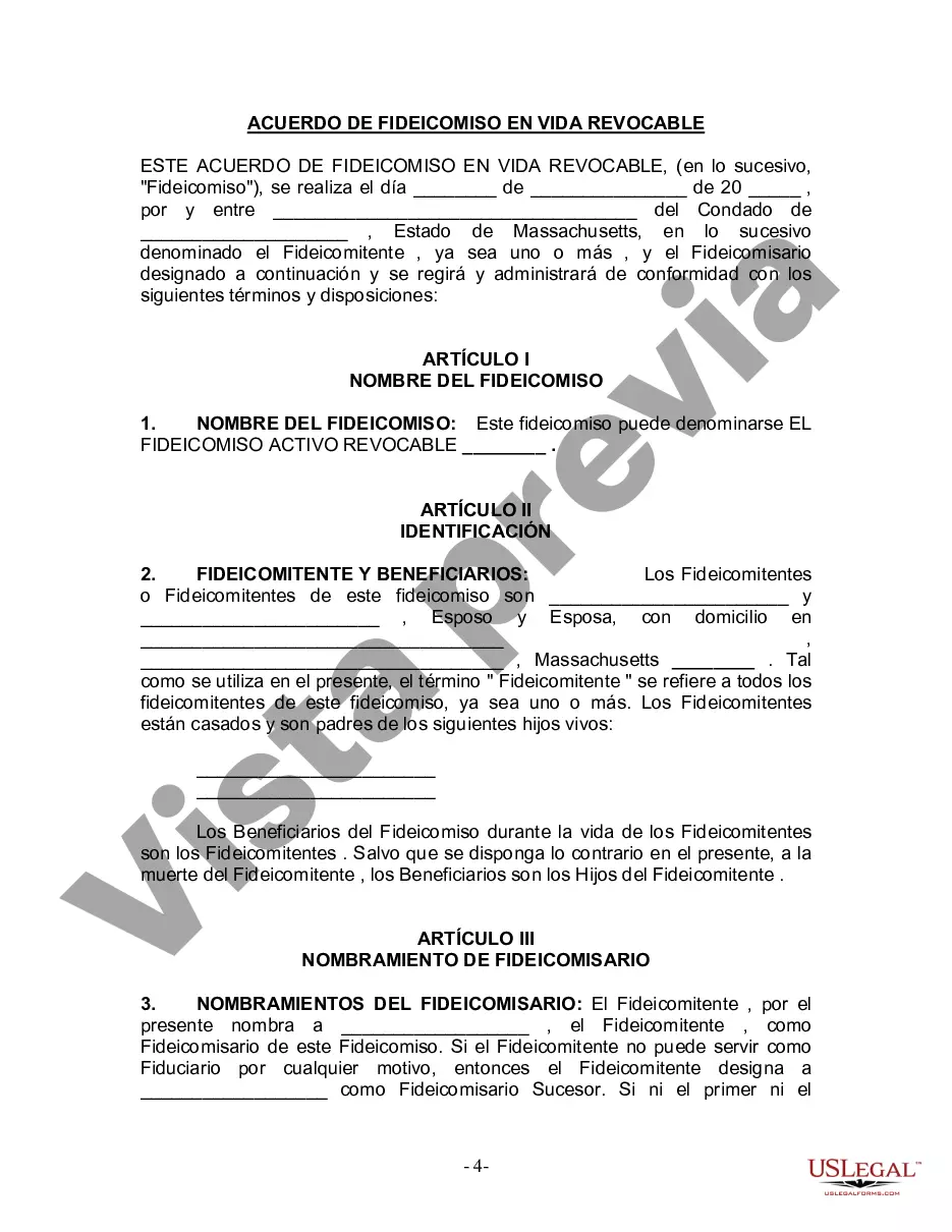 Preview Fideicomiso en vida para esposo y esposa con hijos menores o adultos