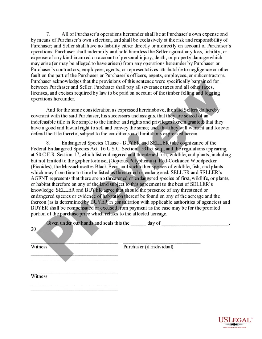 Get Massachusetts Timber Sale Contract Preview Massachusetts Timber Sale Contract