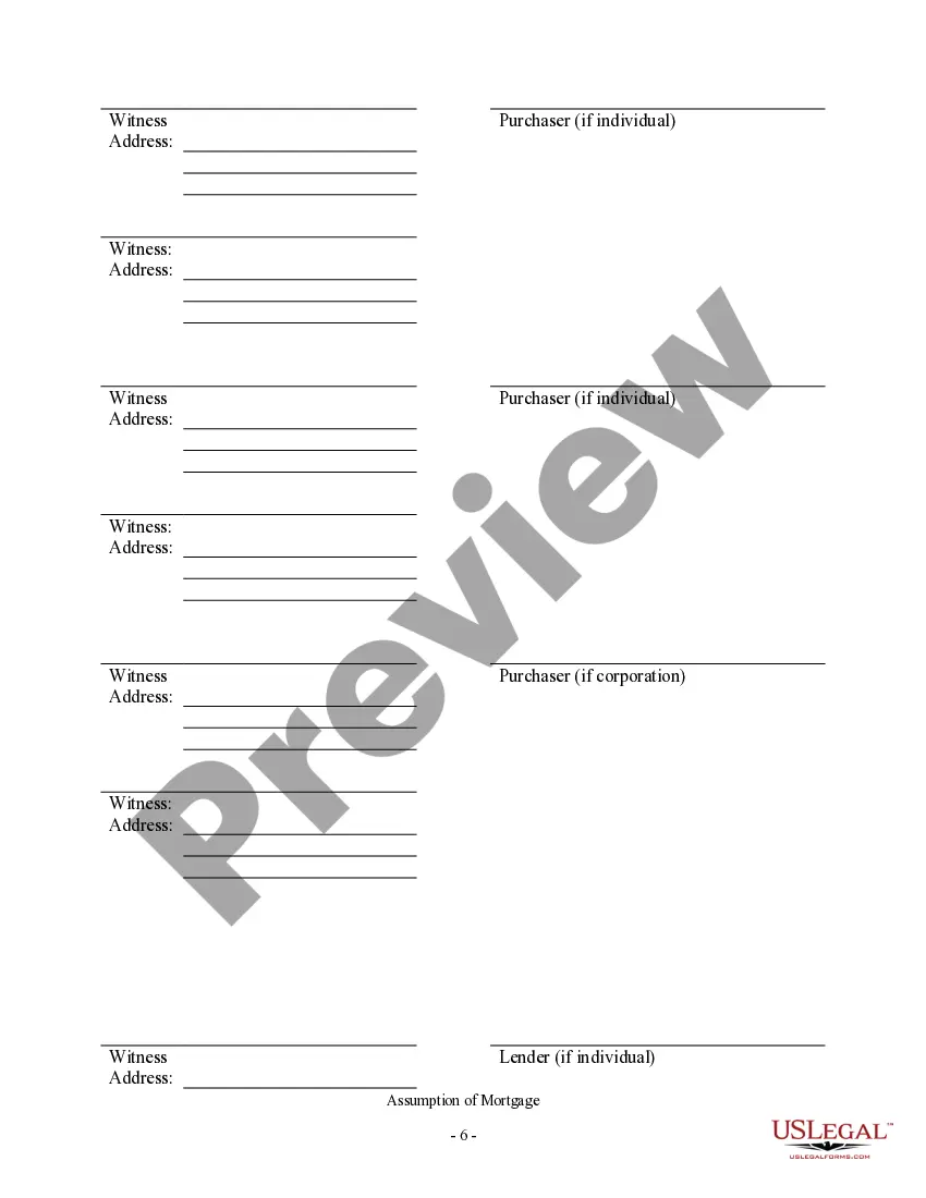 Preview Assumption Agreement of Mortgage and Release of Original Mortgagors