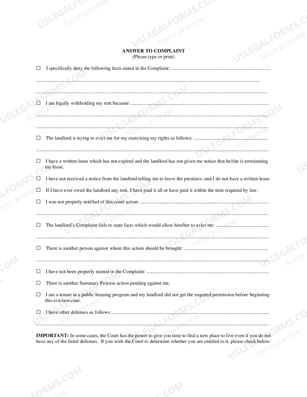 Preview Summary Process Answer