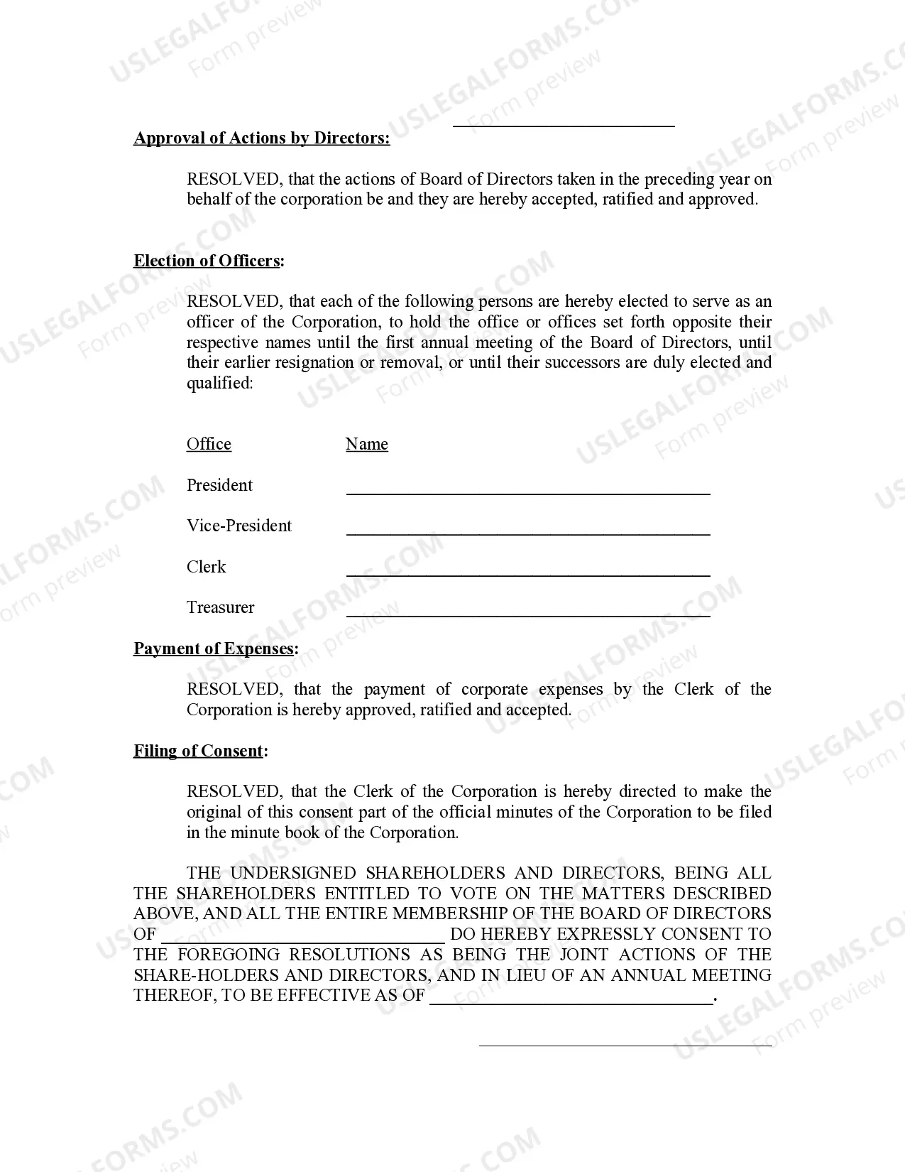 Preview Annual Minutes