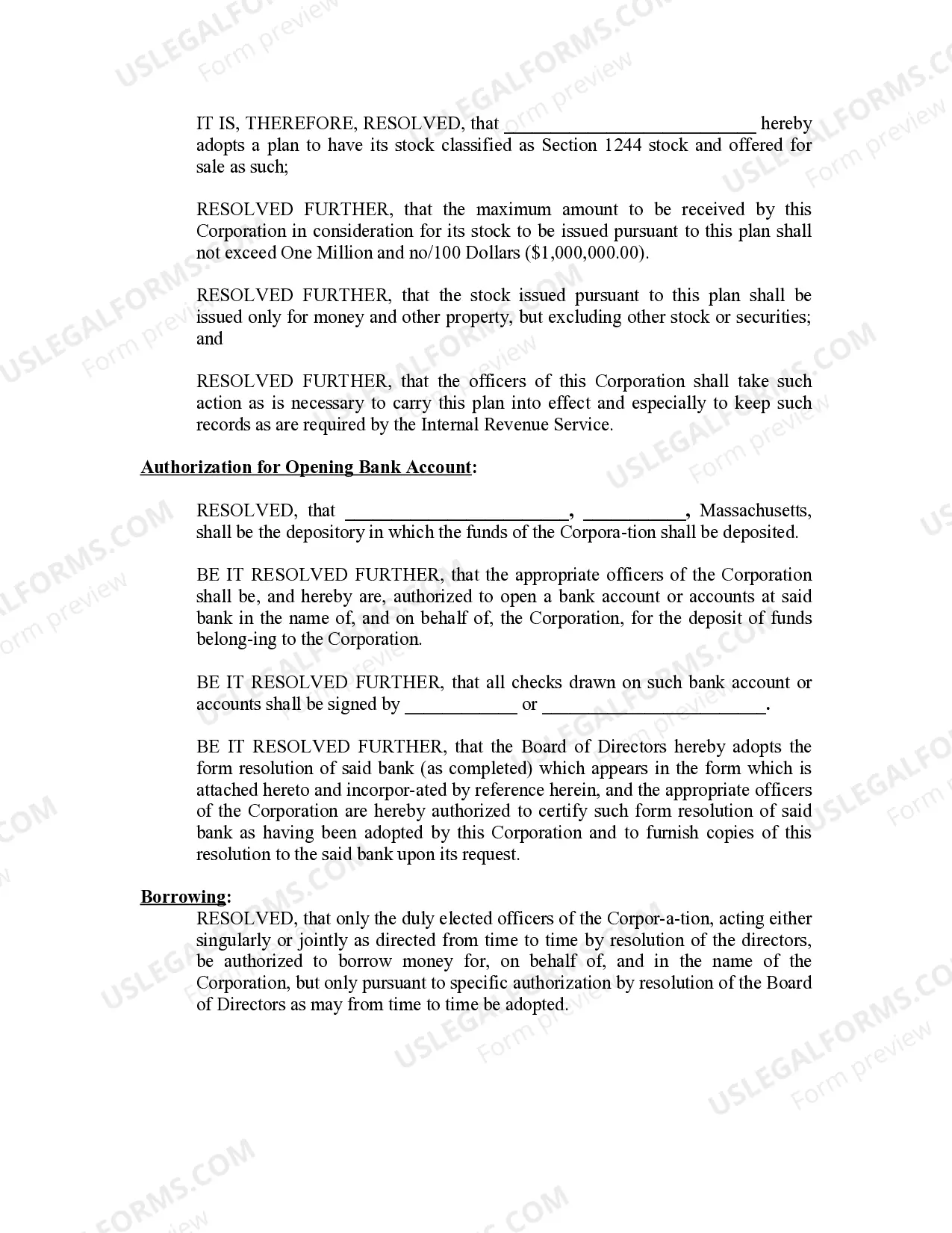 Preview Minutes for Organizational Meeting