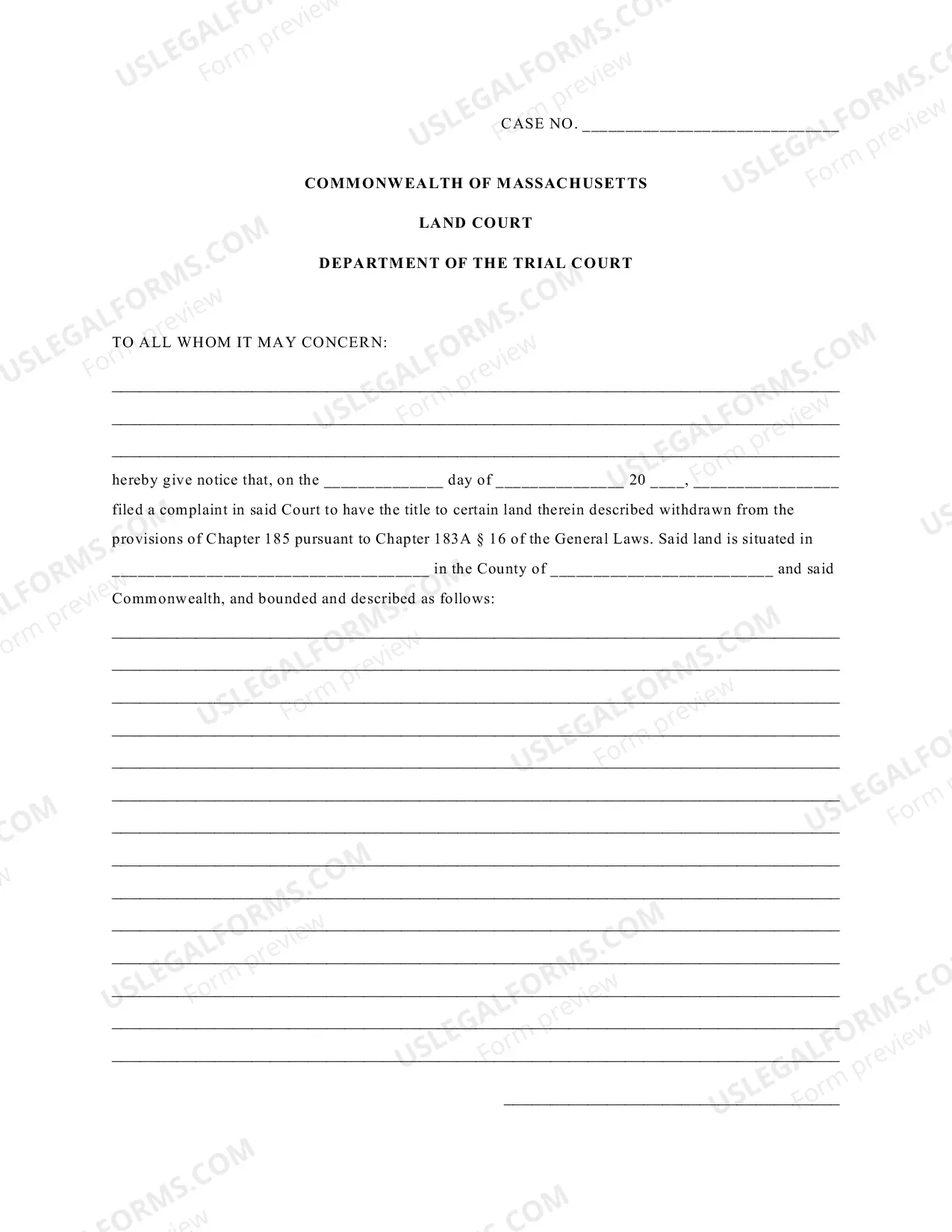 Preview Outline for Withdrawal from Registration