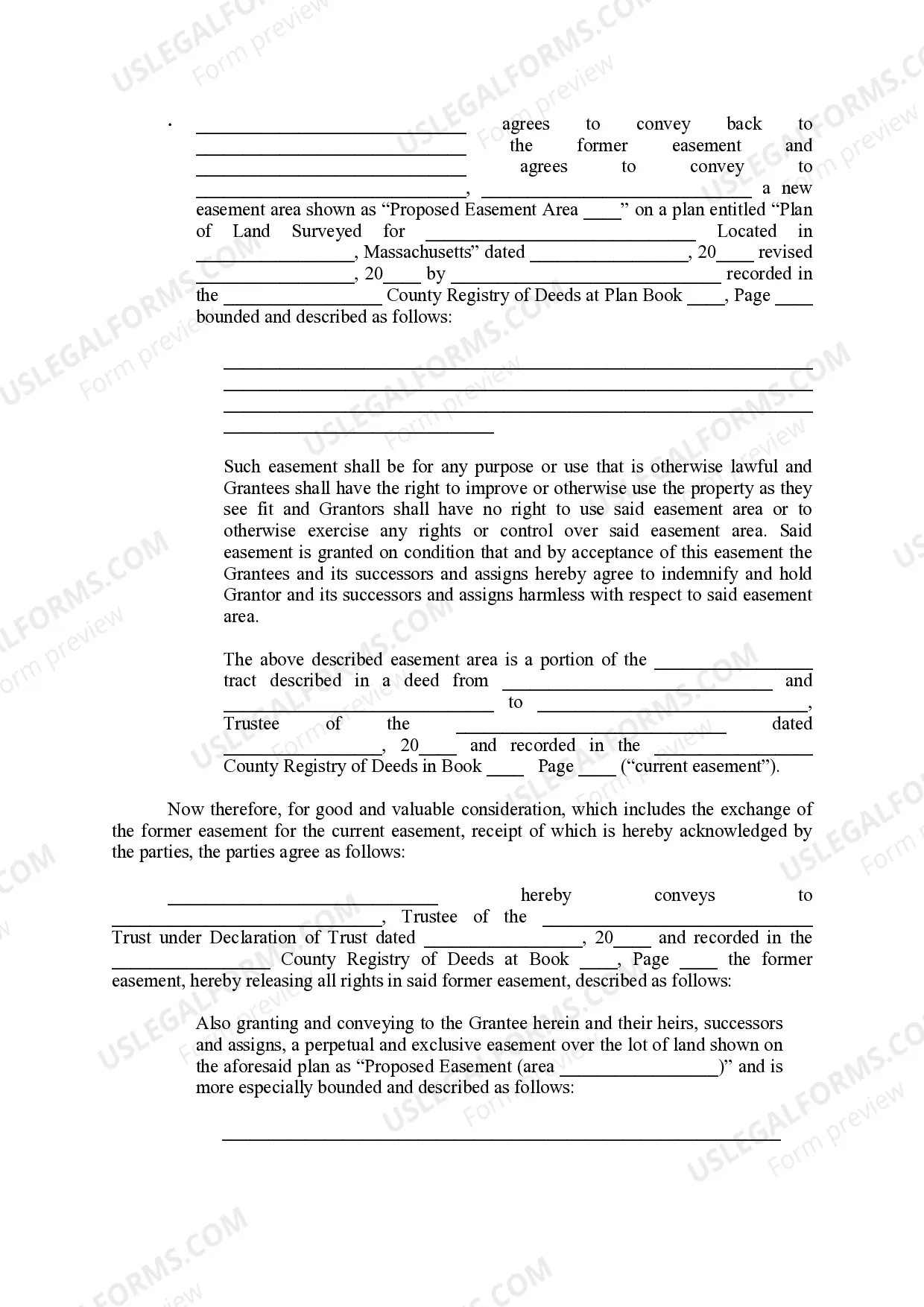 Preview Easement Agreement