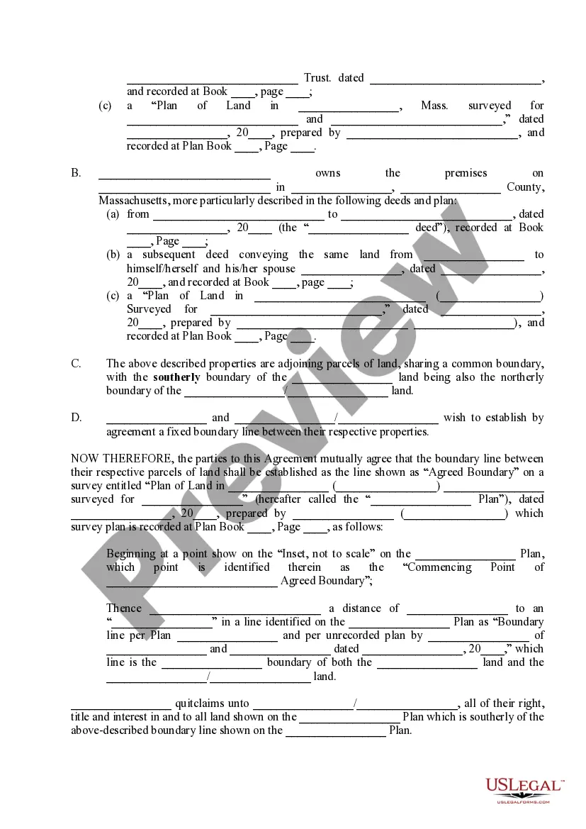 Get Boundary Line Agreement Preview Boundary Line Agreement
