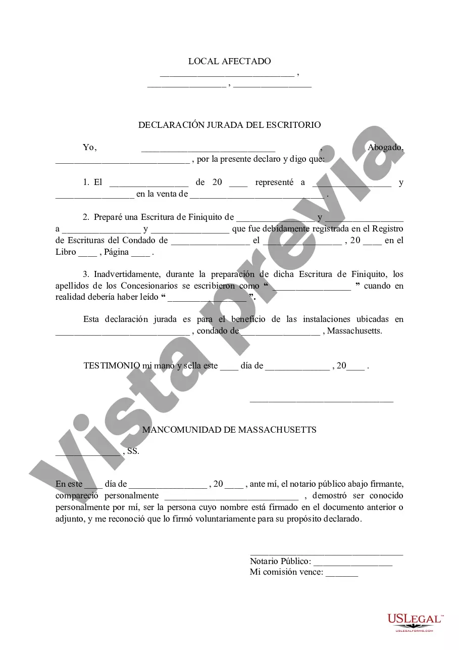 Preview Declaración jurada del escribano