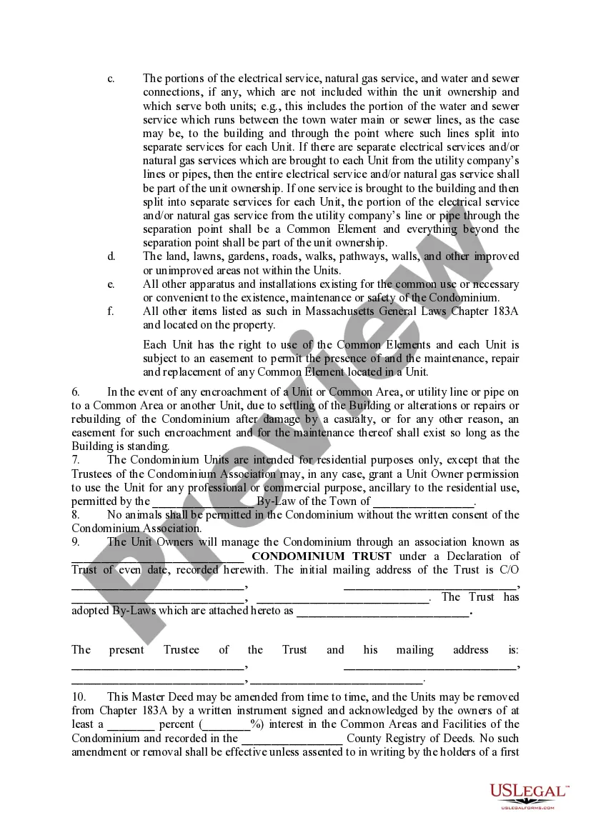 Get Master Deed and Declaration of Condominium Preview Master Deed and Declaration of Condominium