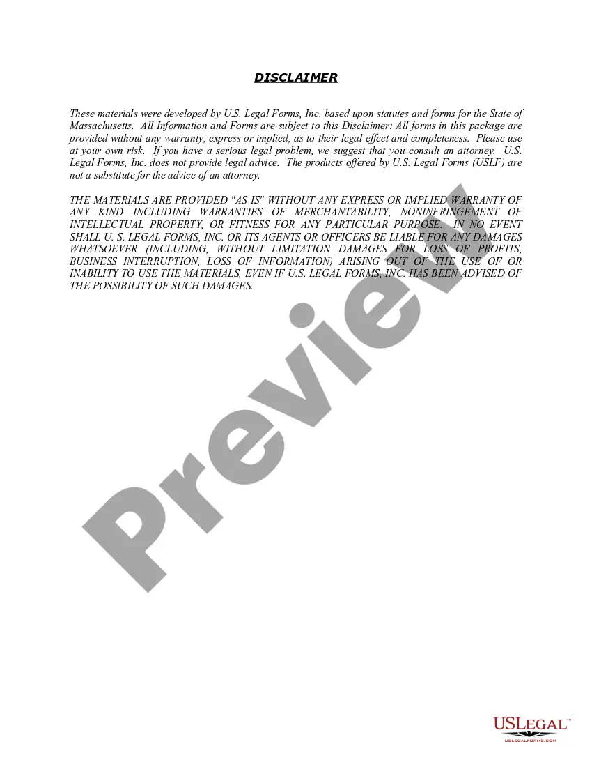 Preview Massachusetts Name Change Instructions and Forms Package for a Minor