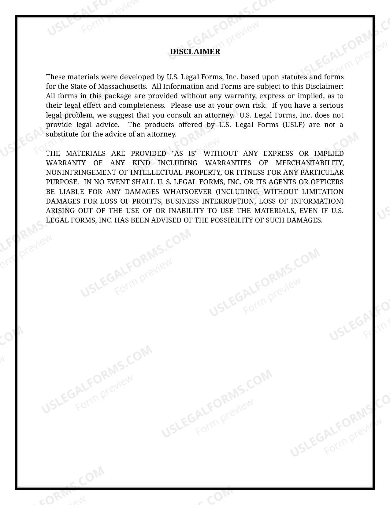 Preview Massachusetts Name Change Instructions and Forms Package for a Minor