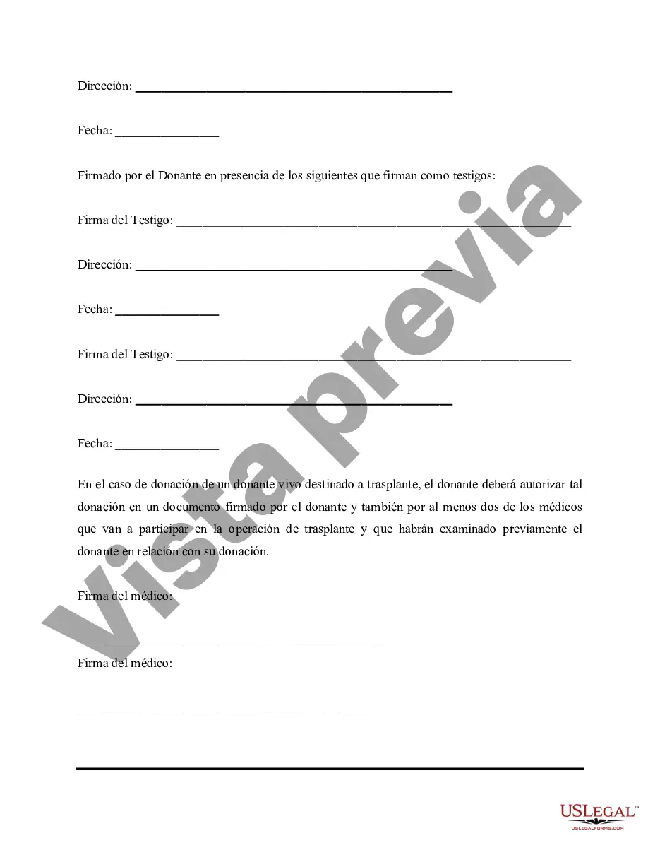 Preview Documento de Donación Anatómica