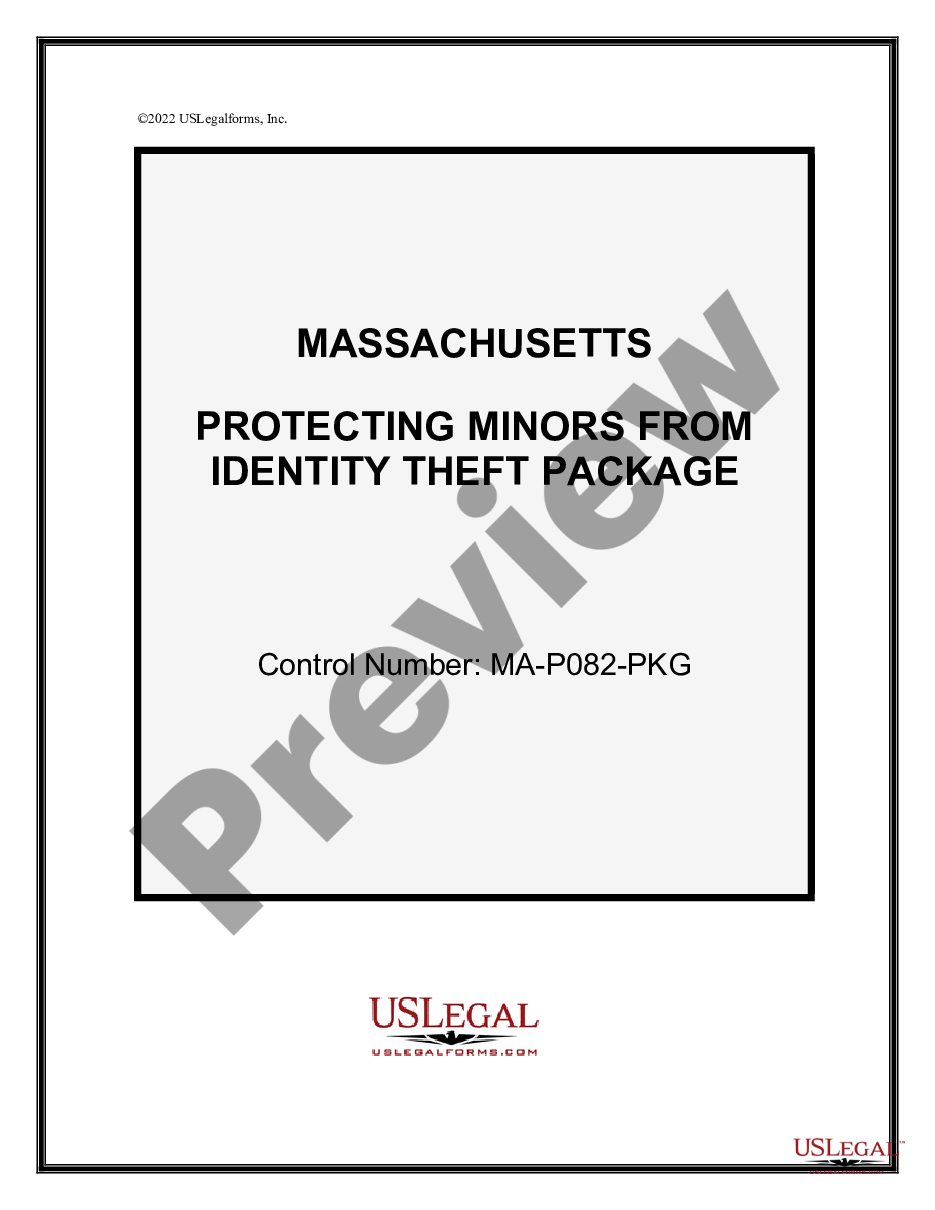 page 0 Protecting Minors from Identity Theft Package preview