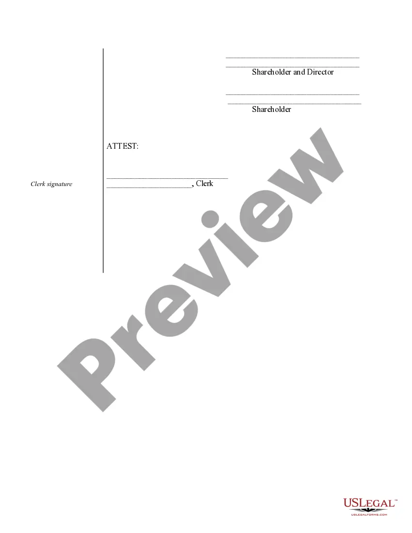 Preview Annual Minutes for a Massachusetts Professional Corporation