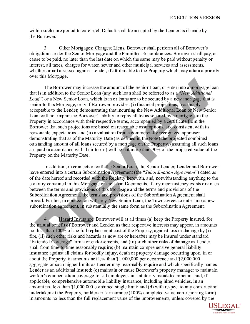 Get Mortgage, Security Agreement, and Assignment of Leases and Rents Preview Mortgage, Security Agreement, and Assignment of Leases and Rents