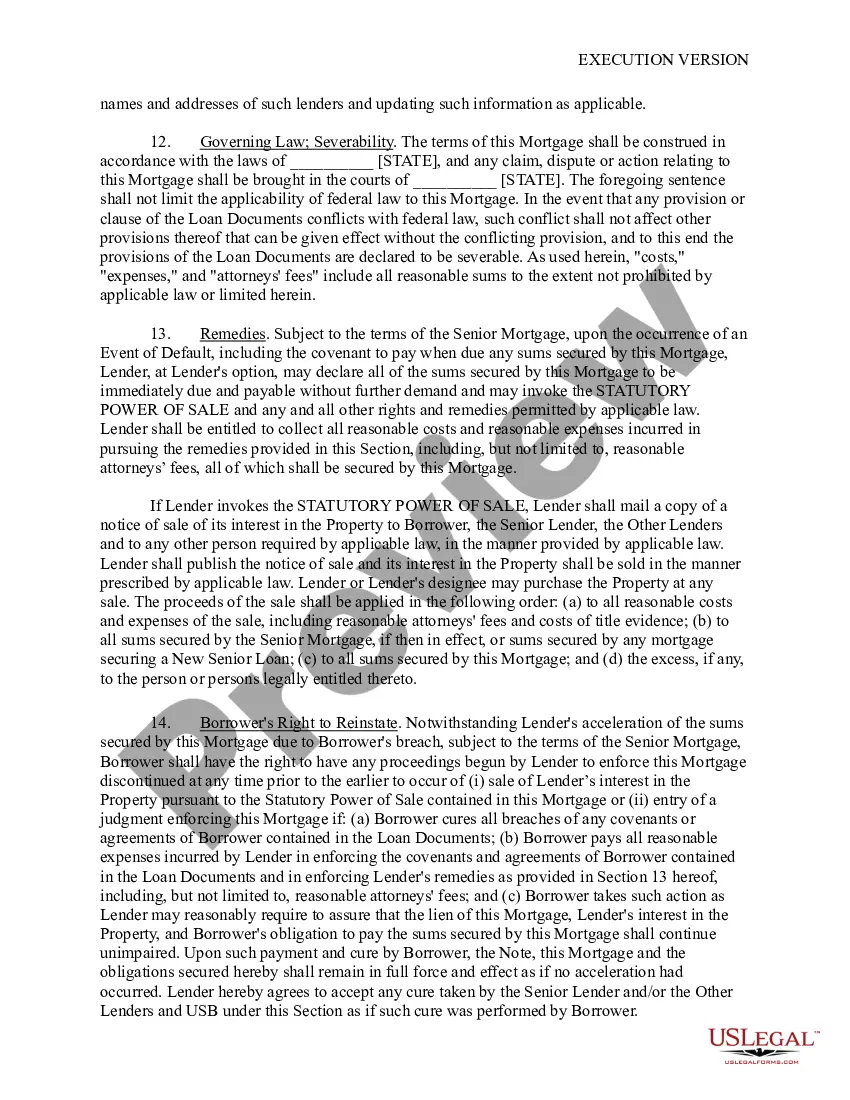 Get Mortgage, Security Agreement, and Assignment of Leases and Rents Preview Mortgage, Security Agreement, and Assignment of Leases and Rents
