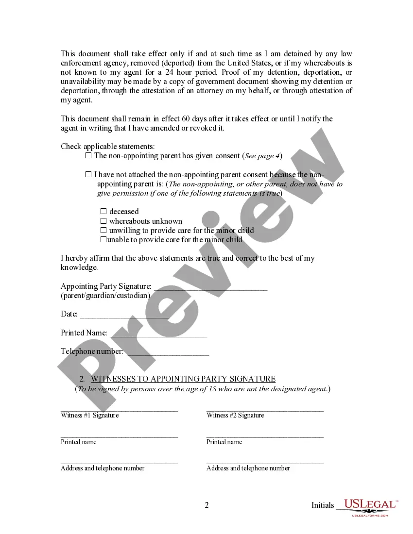 Preview Temporary Agent Appointment