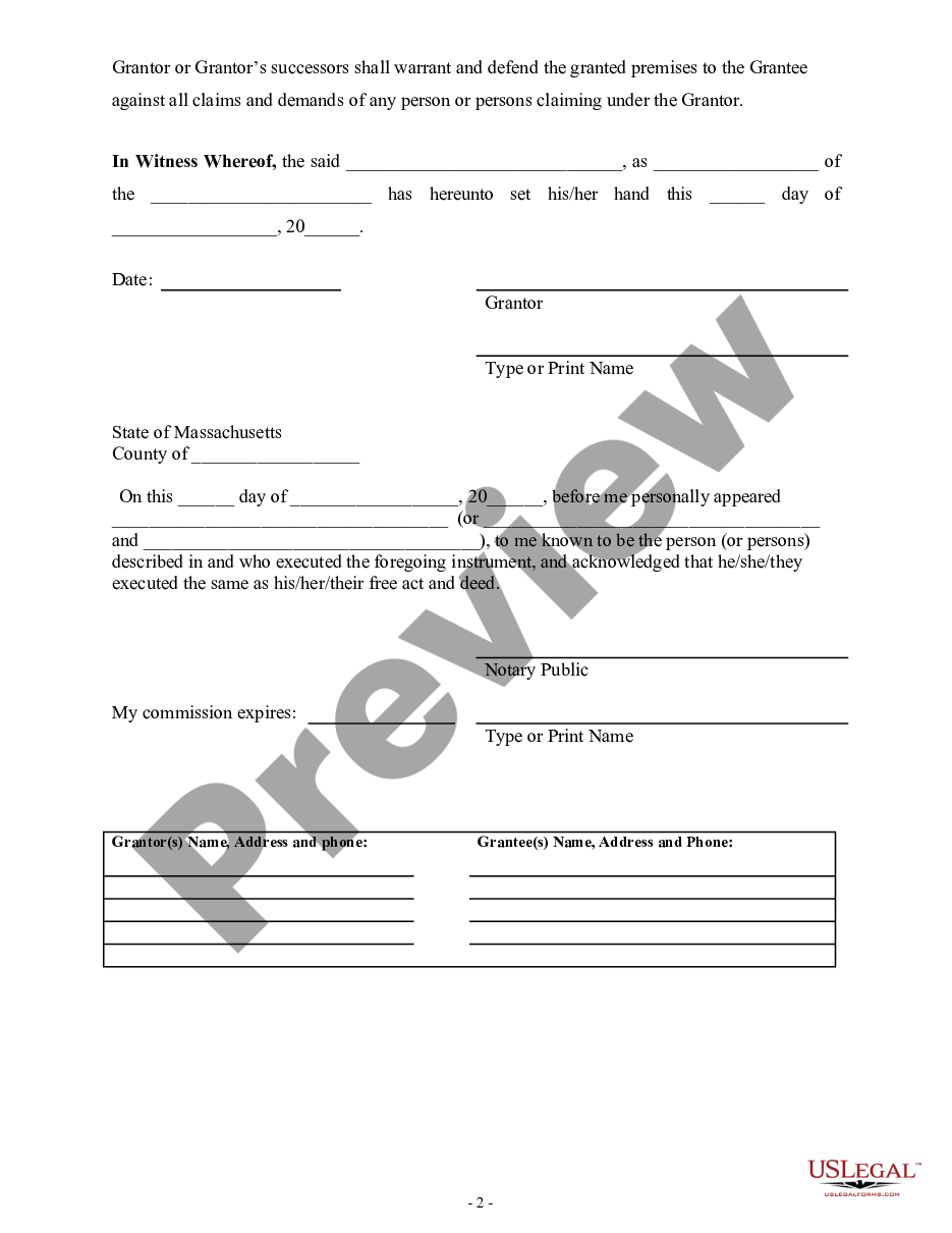 page 4 Fiduciary Deed - Trustee to Individual preview