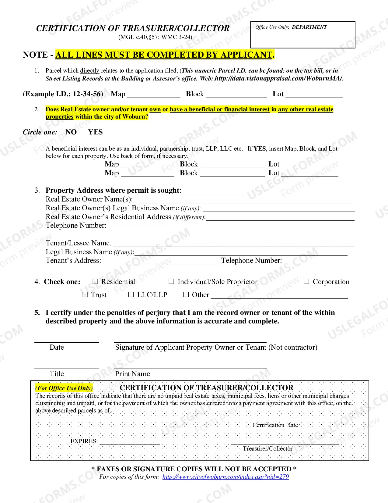 Preview Petition For Special Permit