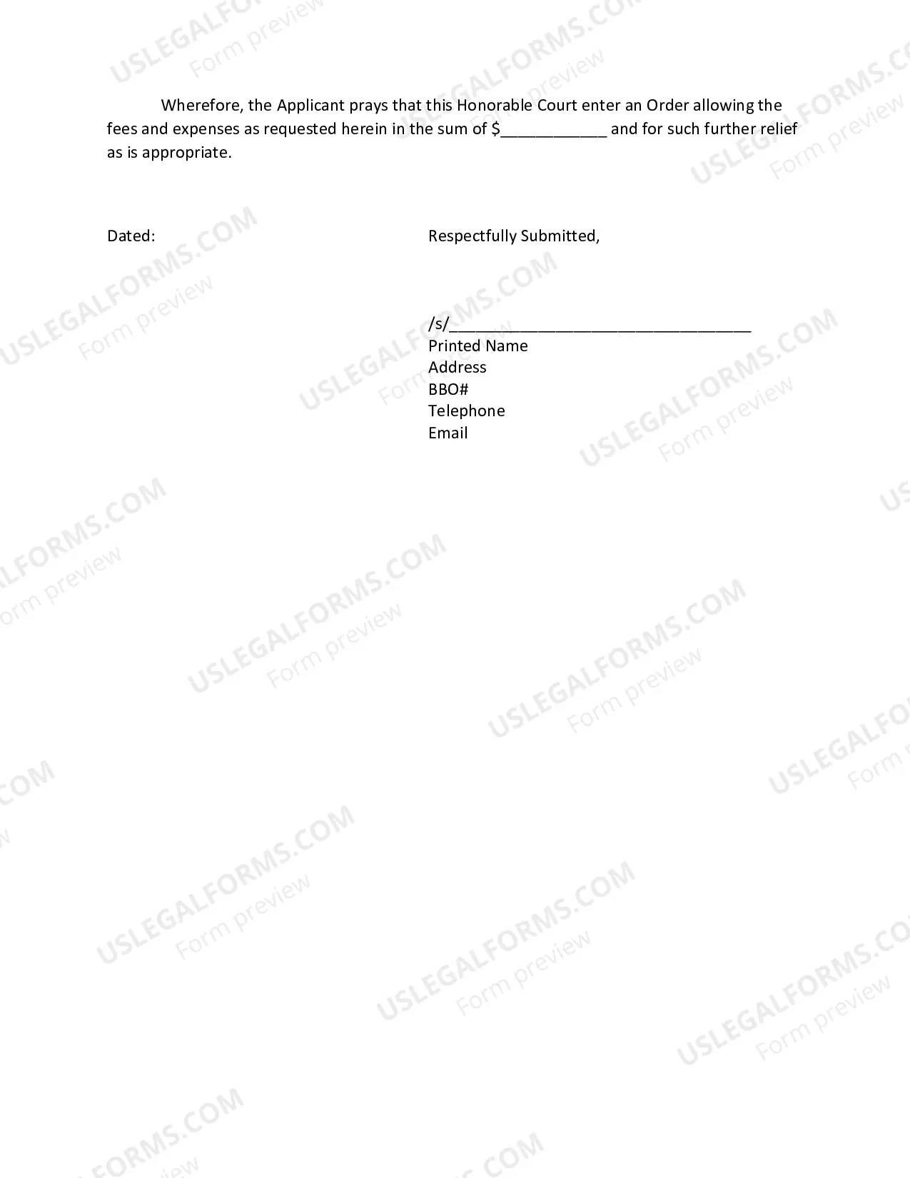 Preview Application By Counsel To The Debtor For Compensation