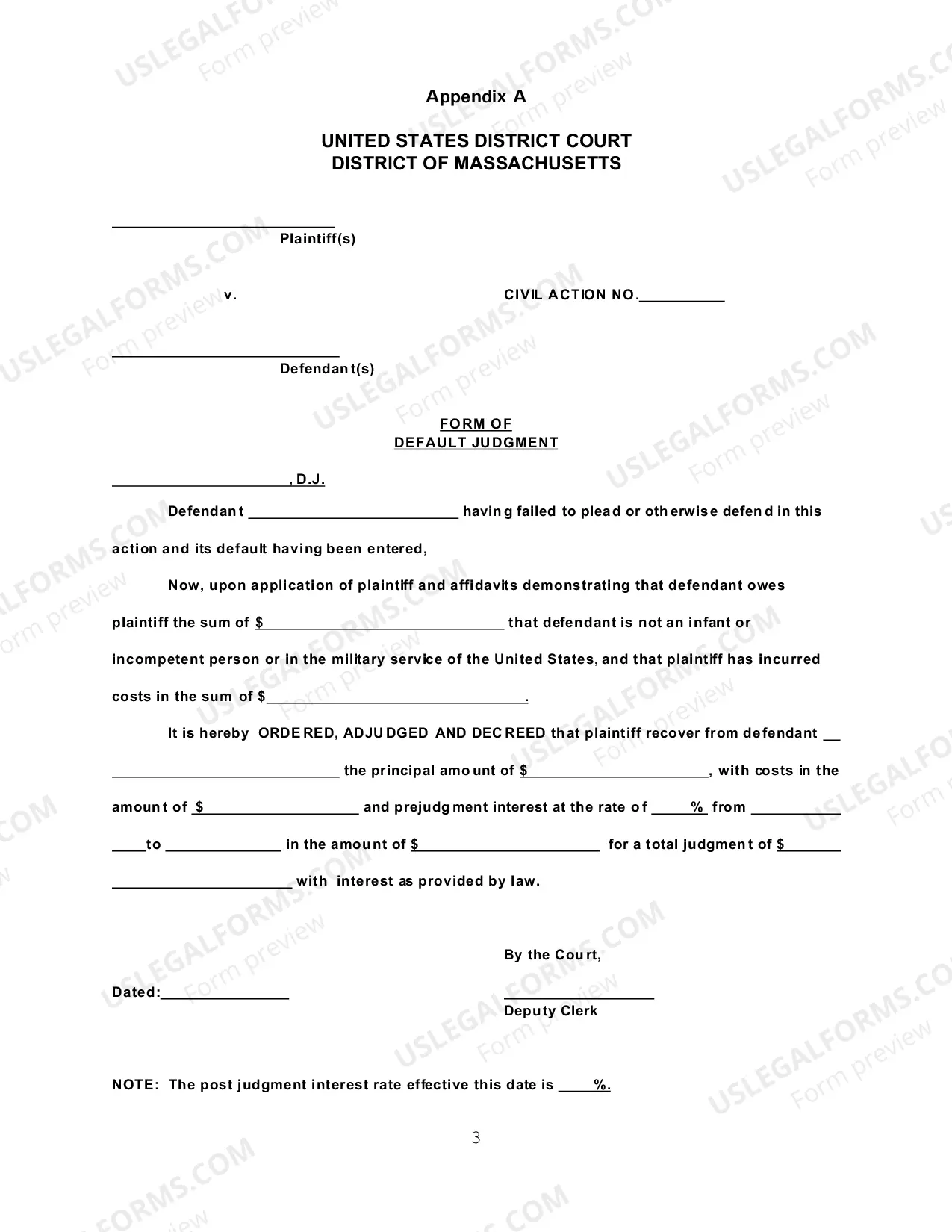 Preview Standing Order Re-Motions For Default Judgment