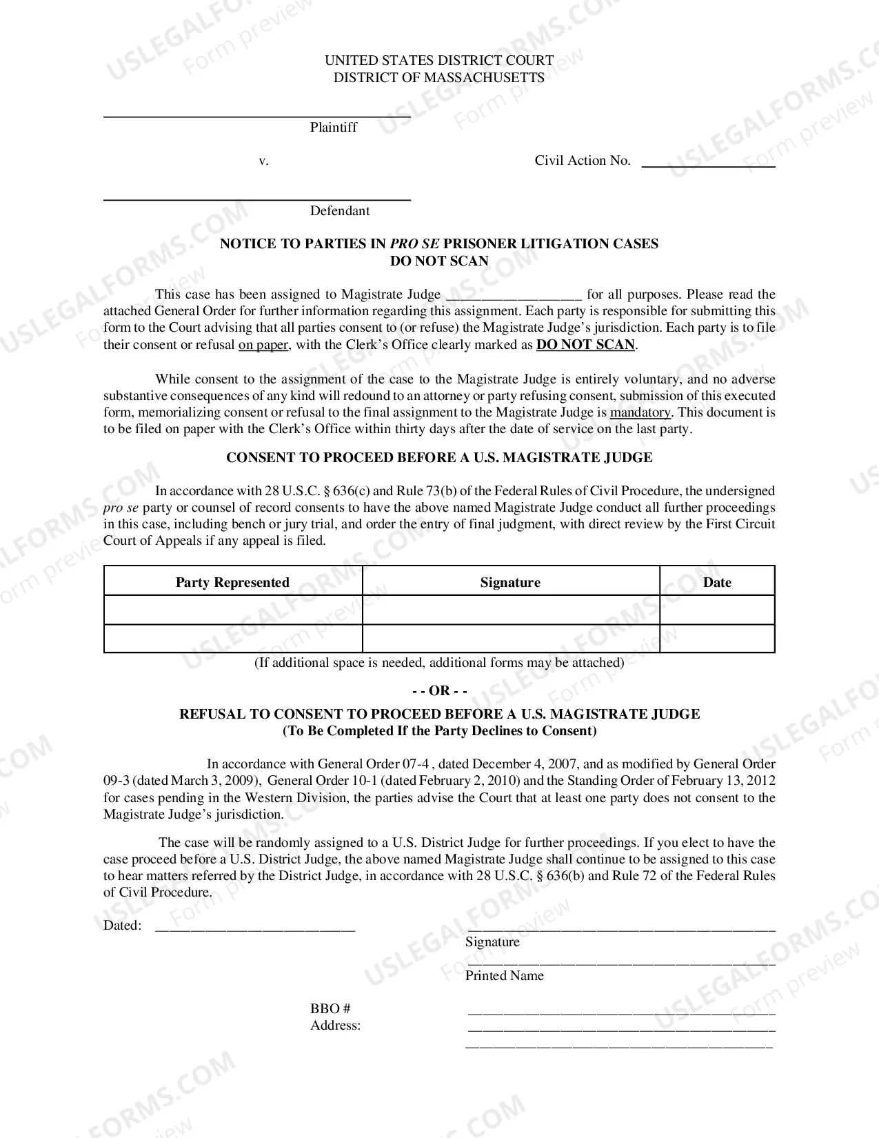 Preview Springfield Consent Procedures