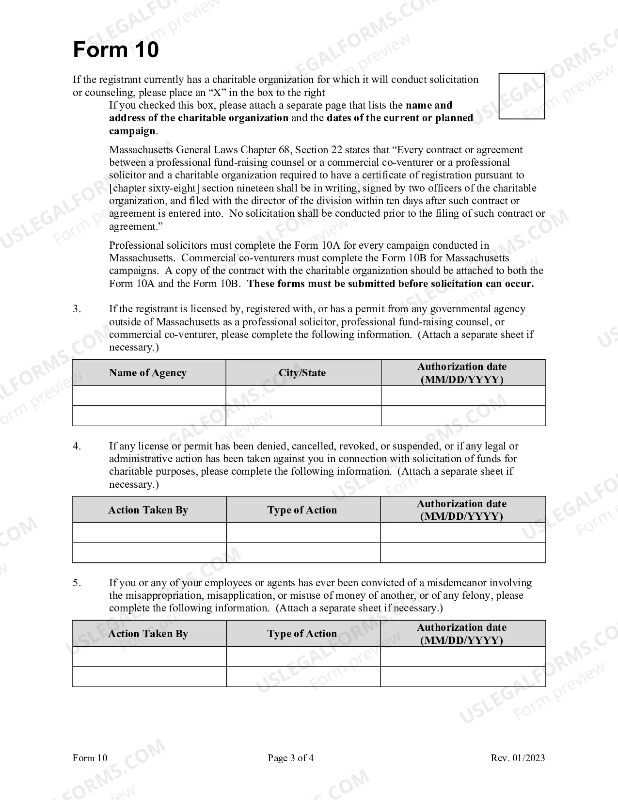 Preview Form 10 Registration Statement To Be Filed By Professional Solicitors