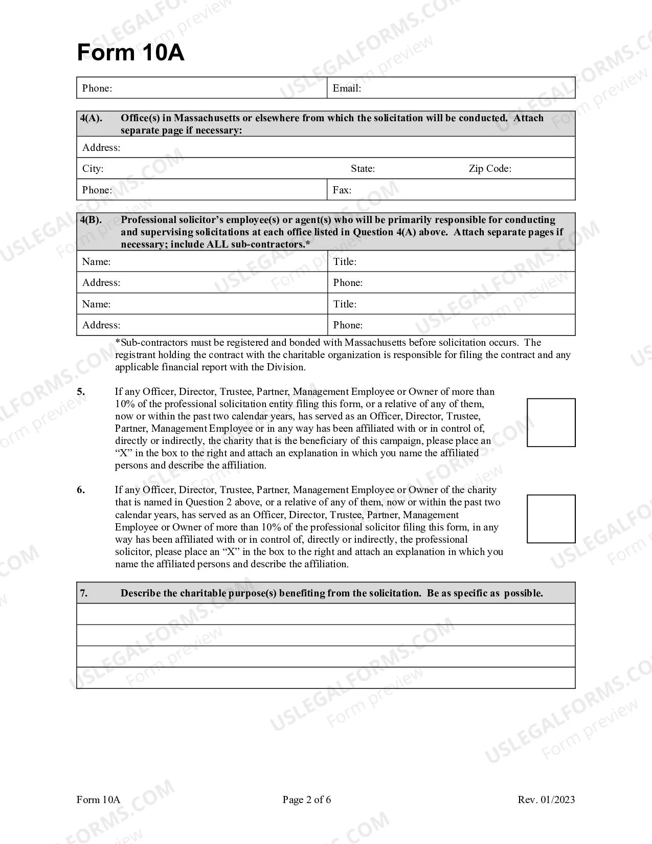 Preview Form 10A (RTF)
