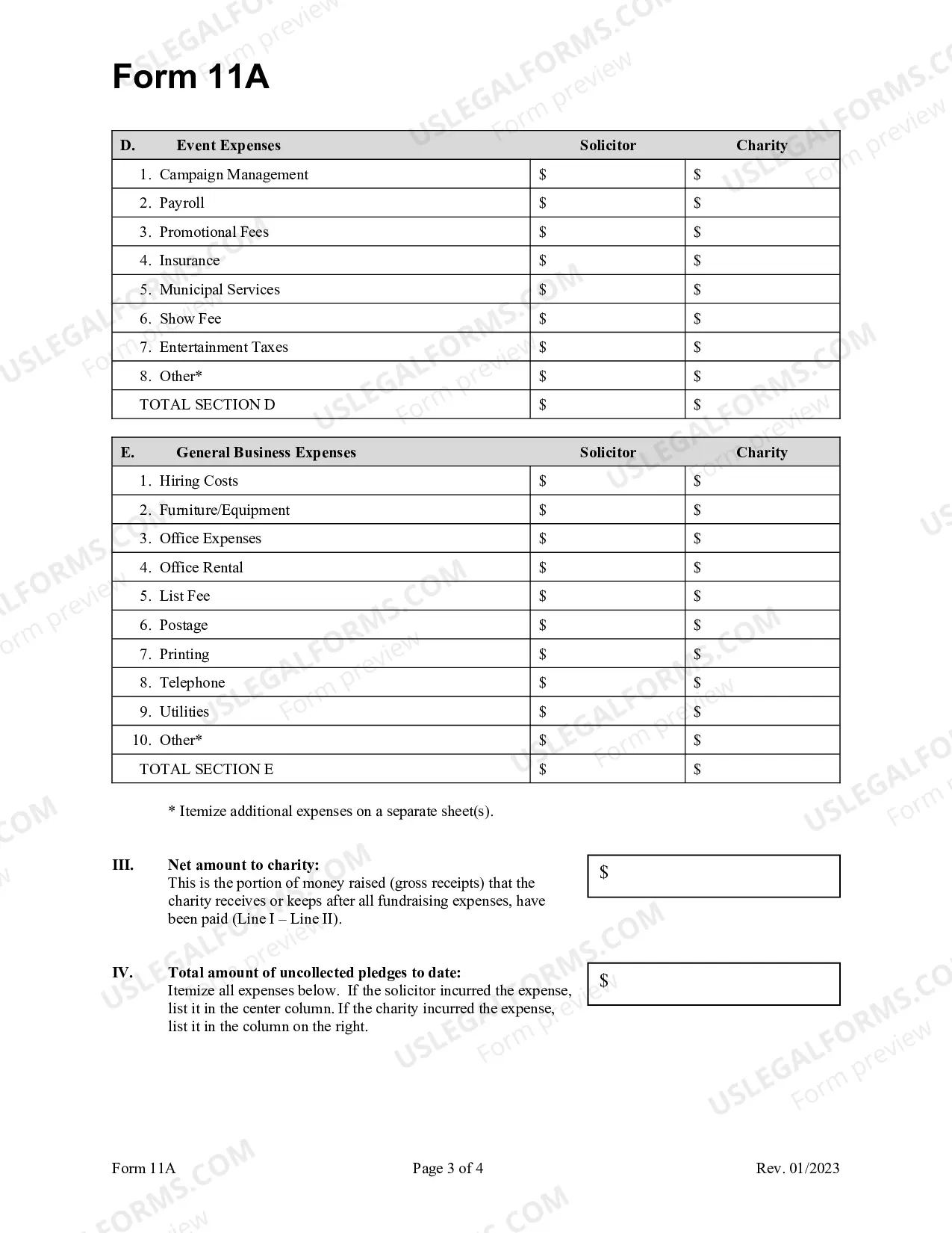 Preview Form 11A