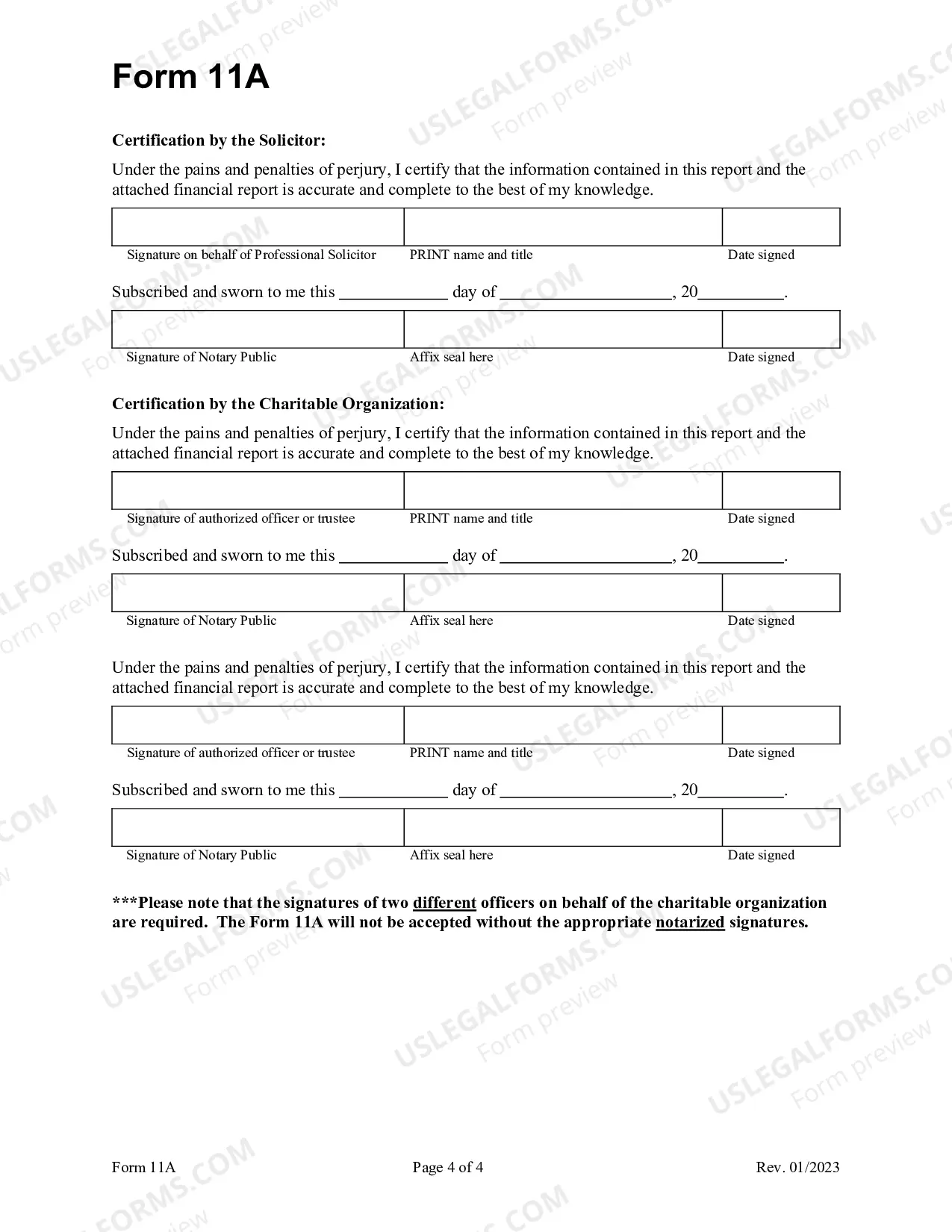Preview Form 11A