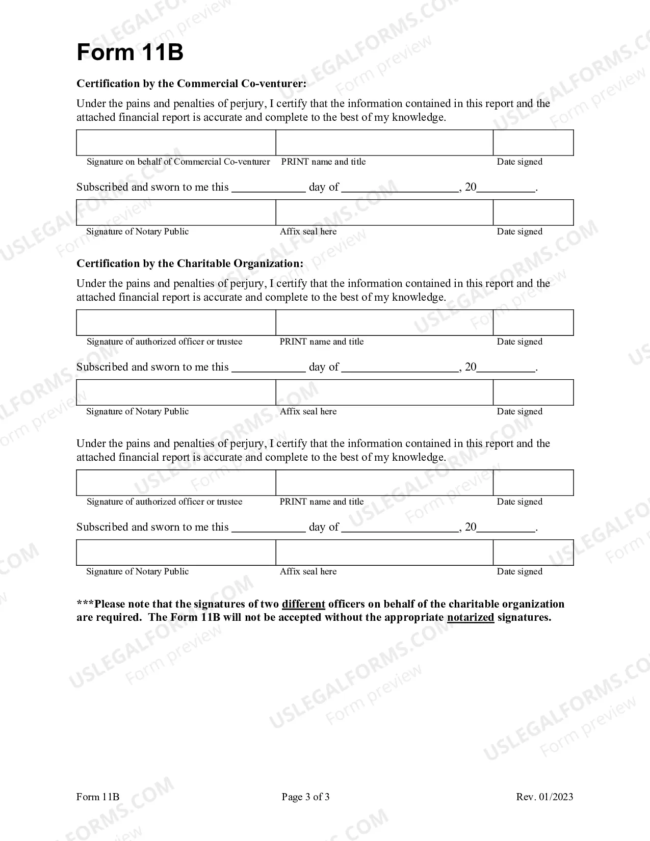 Preview Form 11B