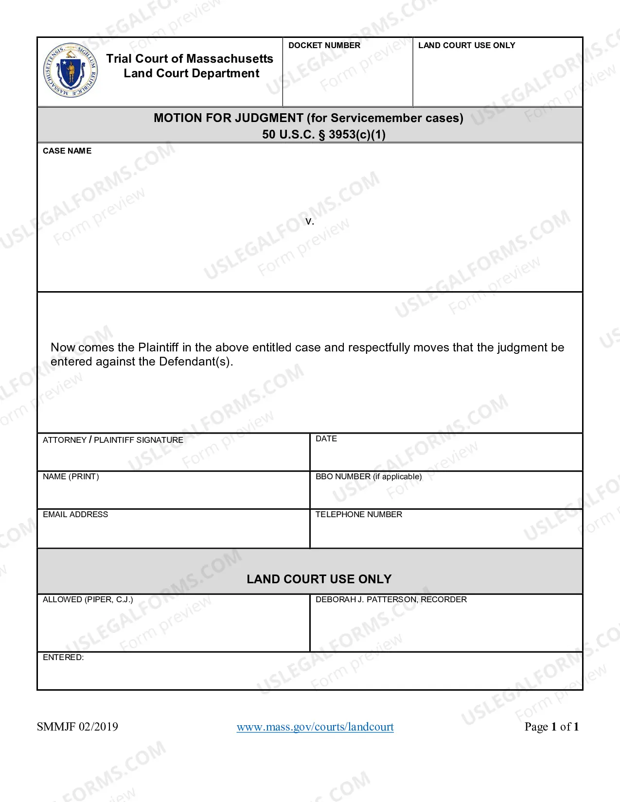 Preview Motion For Judgment