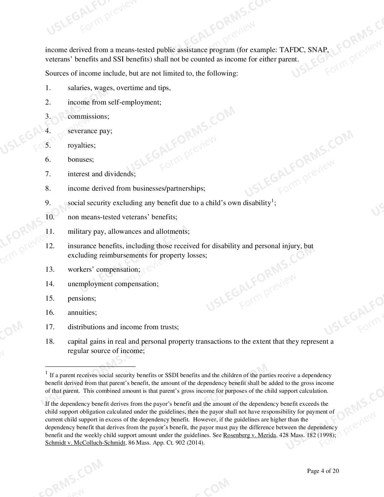 Preview Child Support Guidelines