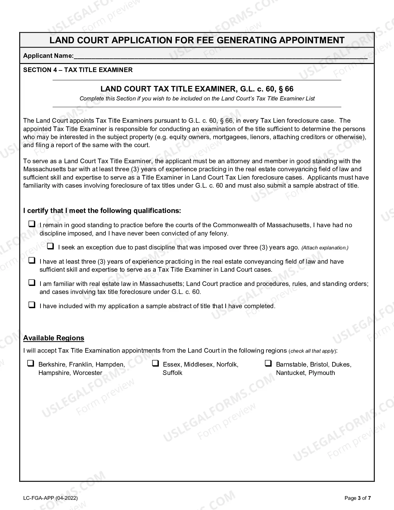 Preview Application for Fee Generating Appointments in Superior Court
