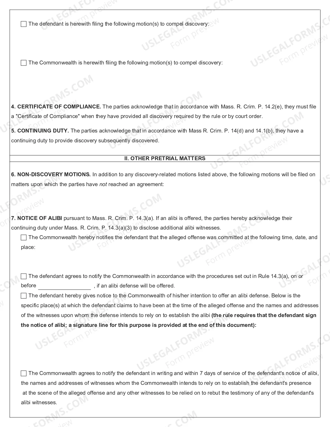 Preview Pretrial Report