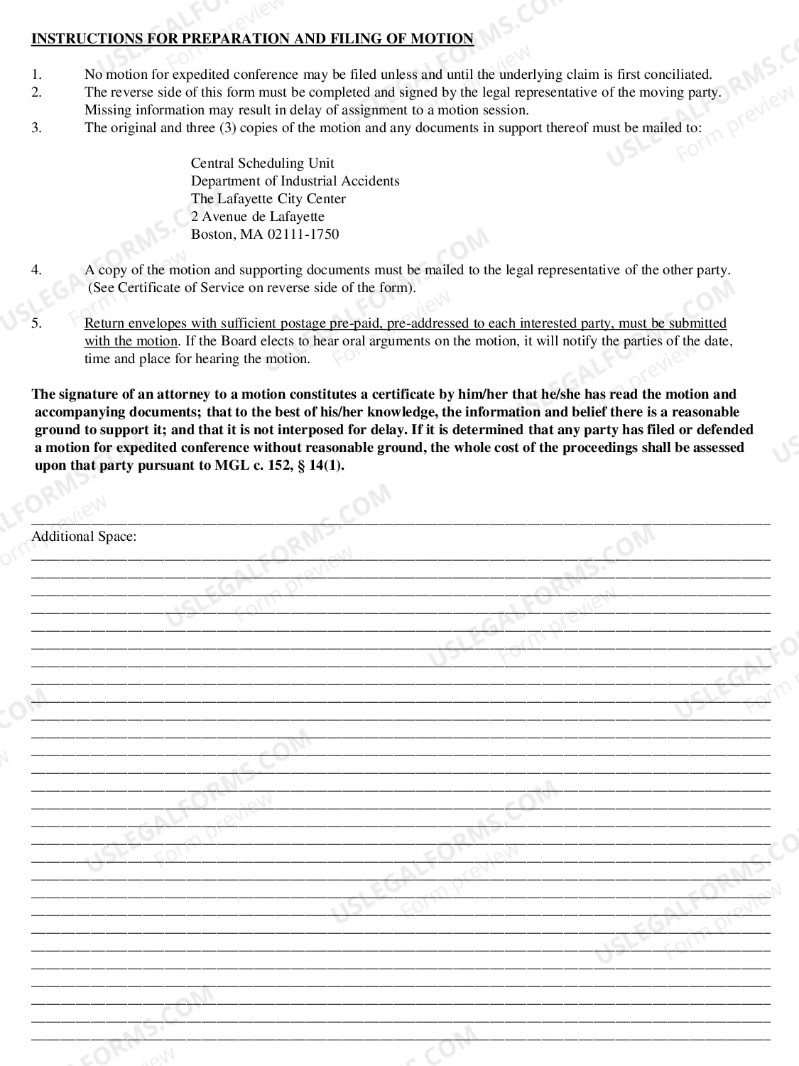 Preview Motion For Expedited Conference