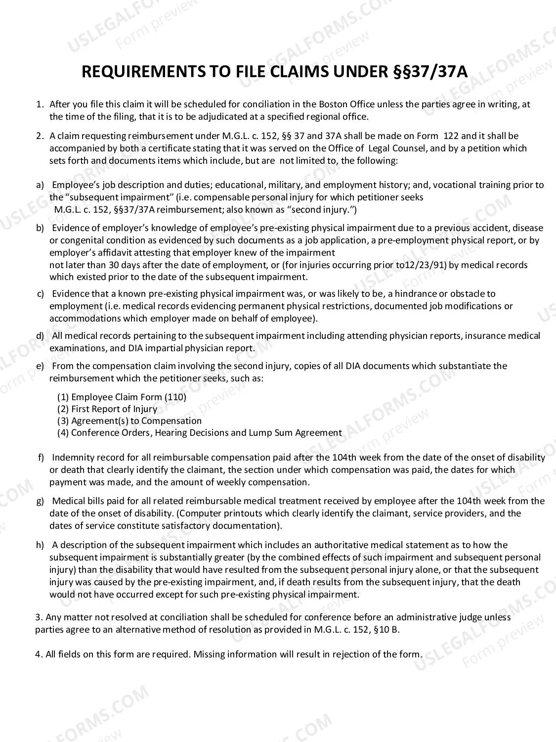 Preview Request For Section 37 Or 37A Proceeding