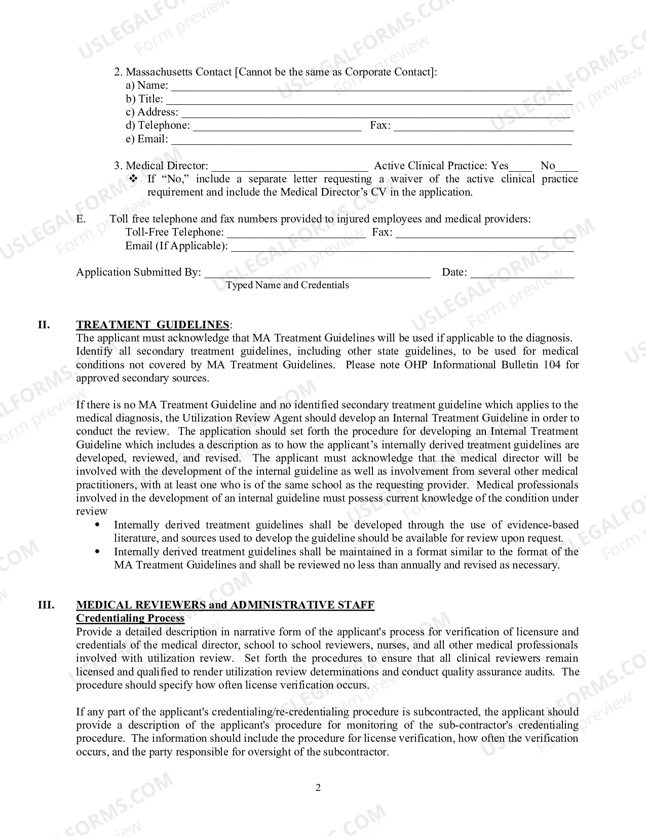 Preview Utilization Review Application (To Become An Approved Agent And Affidavit of Compliance)