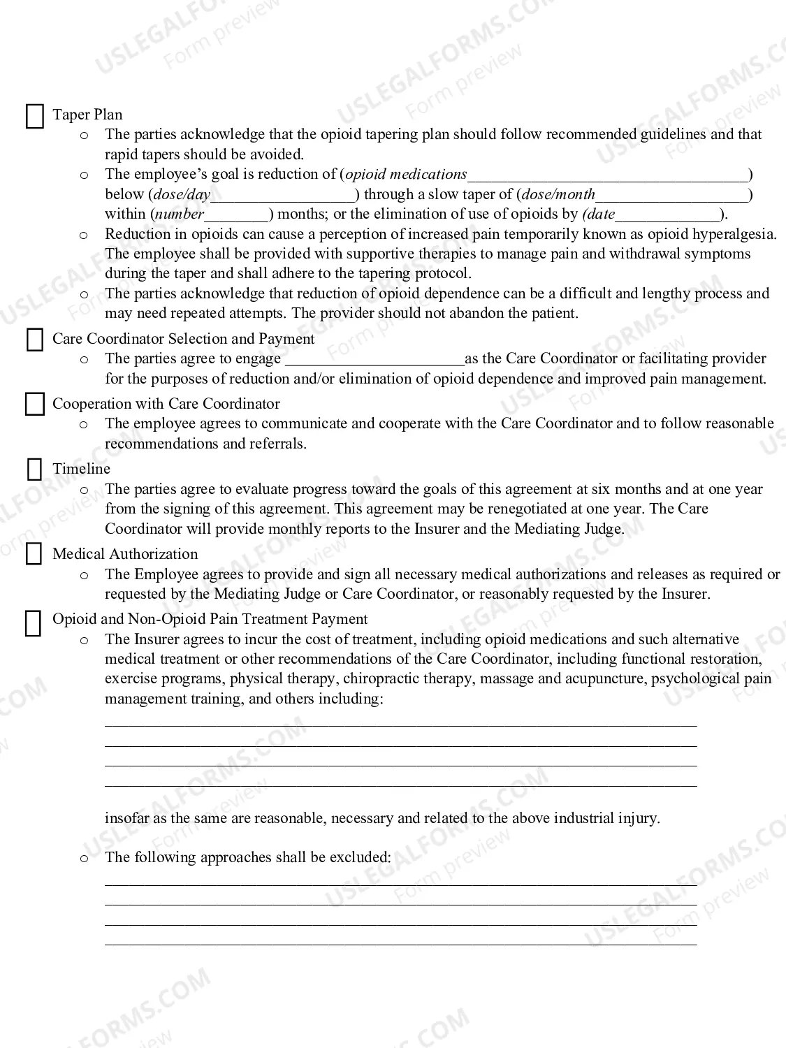 Preview Section 19A Medical Mediation Agreement