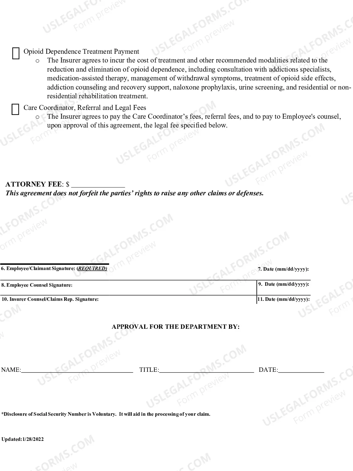Preview Section 19A Medical Mediation Agreement