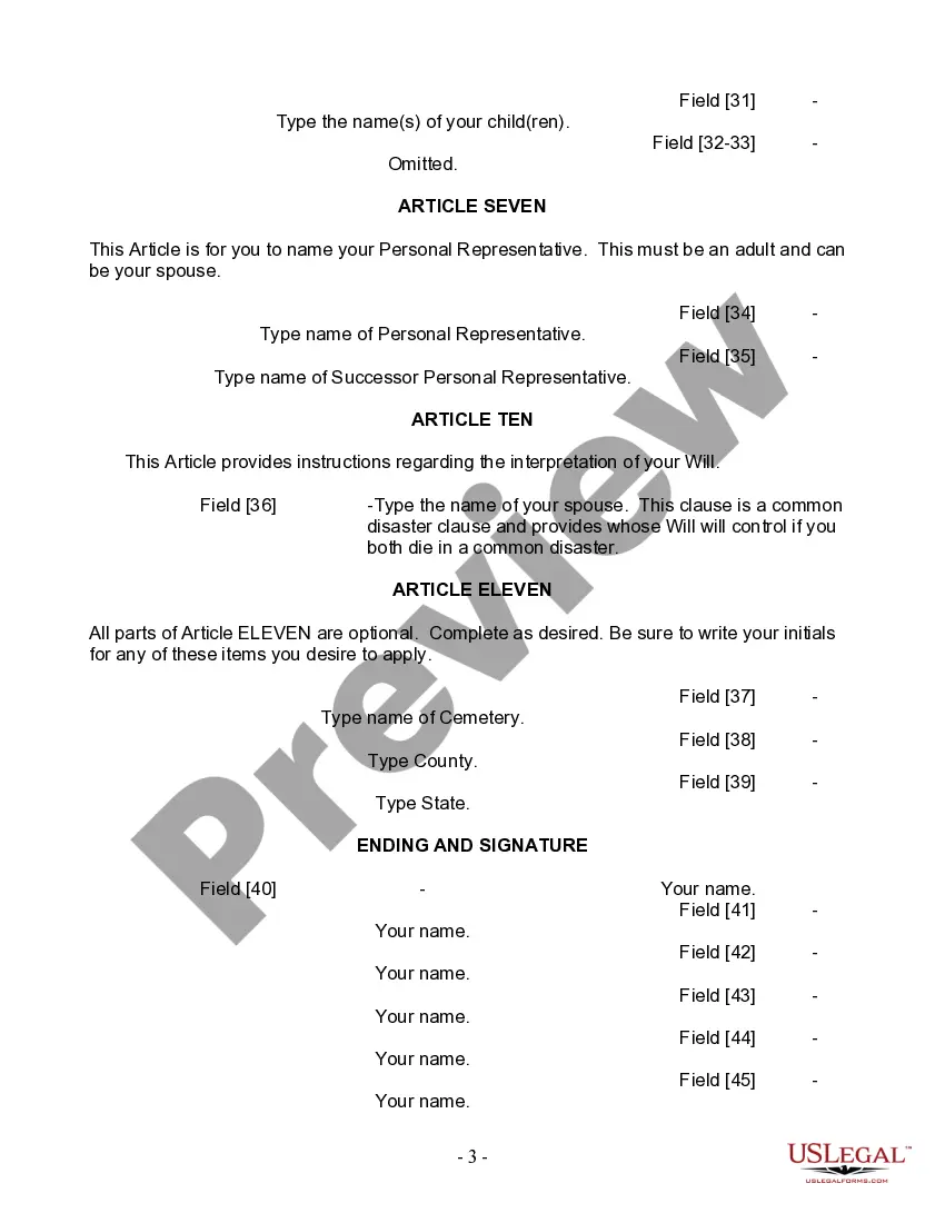 Preview Mutual Wills Package with Last Wills and Testaments for Married Couple with Adult Children
