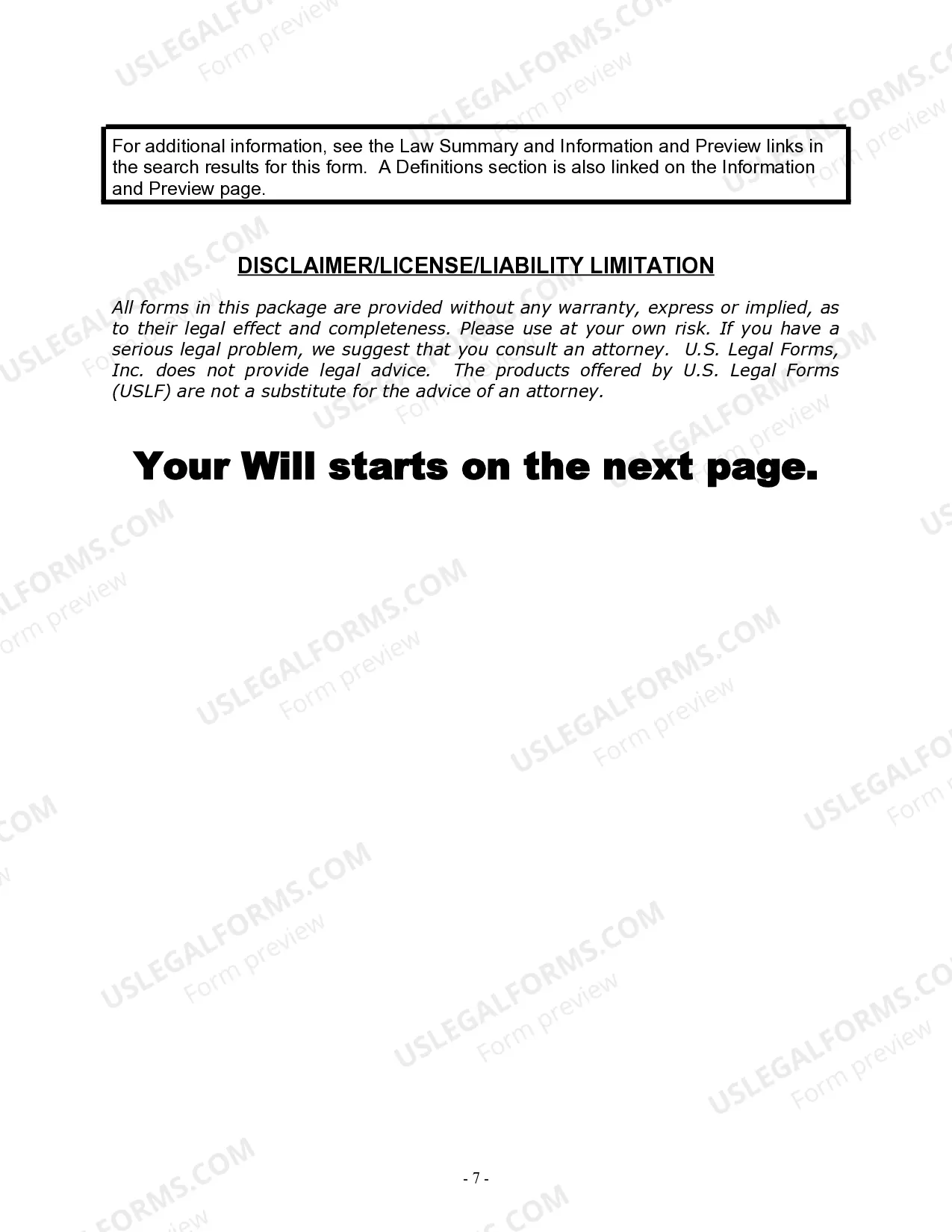 Preview Last Will and Testament for Civil Union Partner with Adult and Minor Children